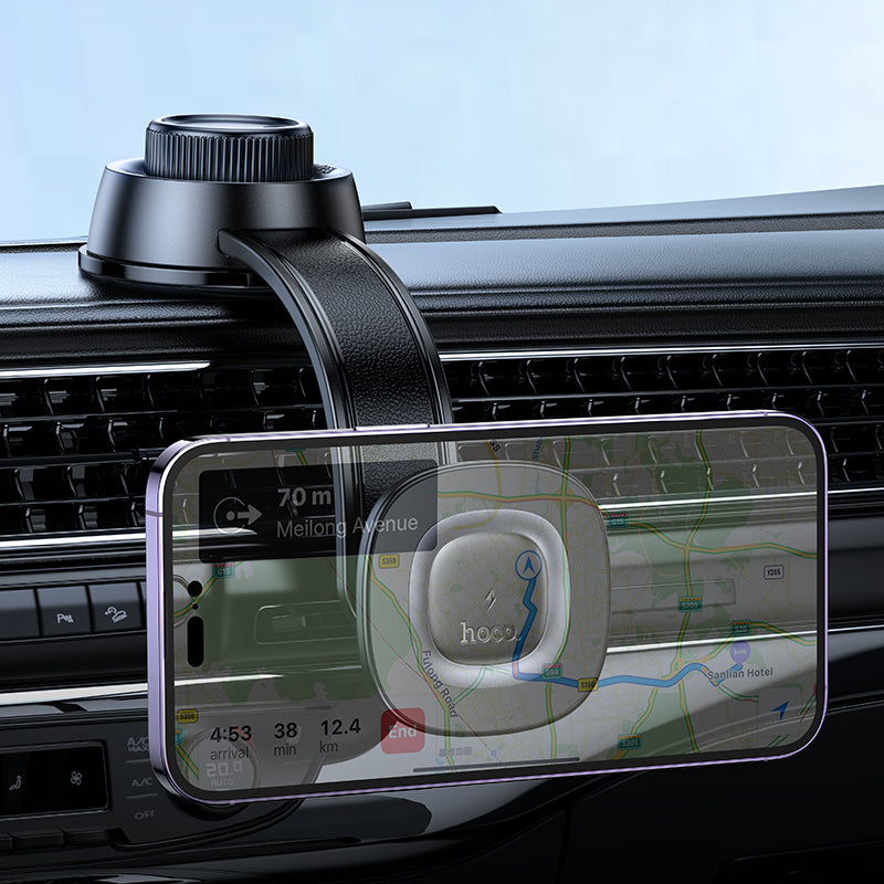 HOCO HW31 Wireless Charging Car Holder for Dashboard/Center Console