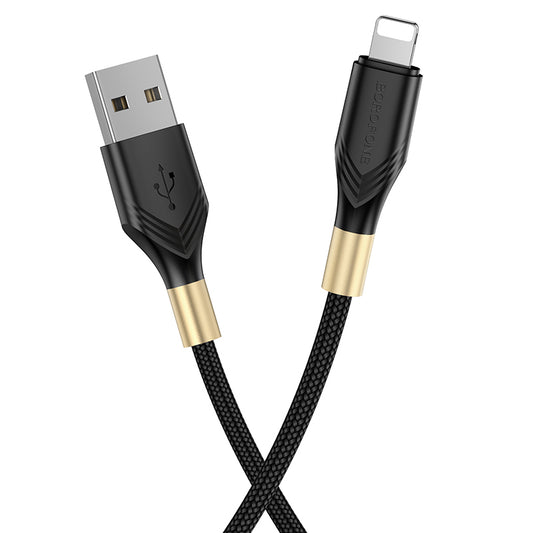 HOCO BOROFONE BX92 USB-A to Lightning 2.4A Charging Data Cable 1m