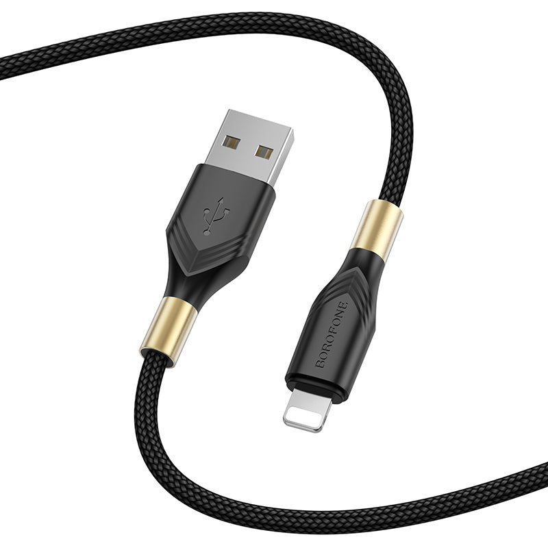 BOROFONE BX92 USB-A to Lightning 2.4A Charging Data Cable 1m