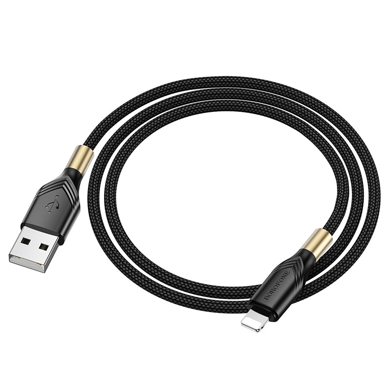 BOROFONE BX92 USB-A to Lightning 2.4A Charging Data Cable 1m