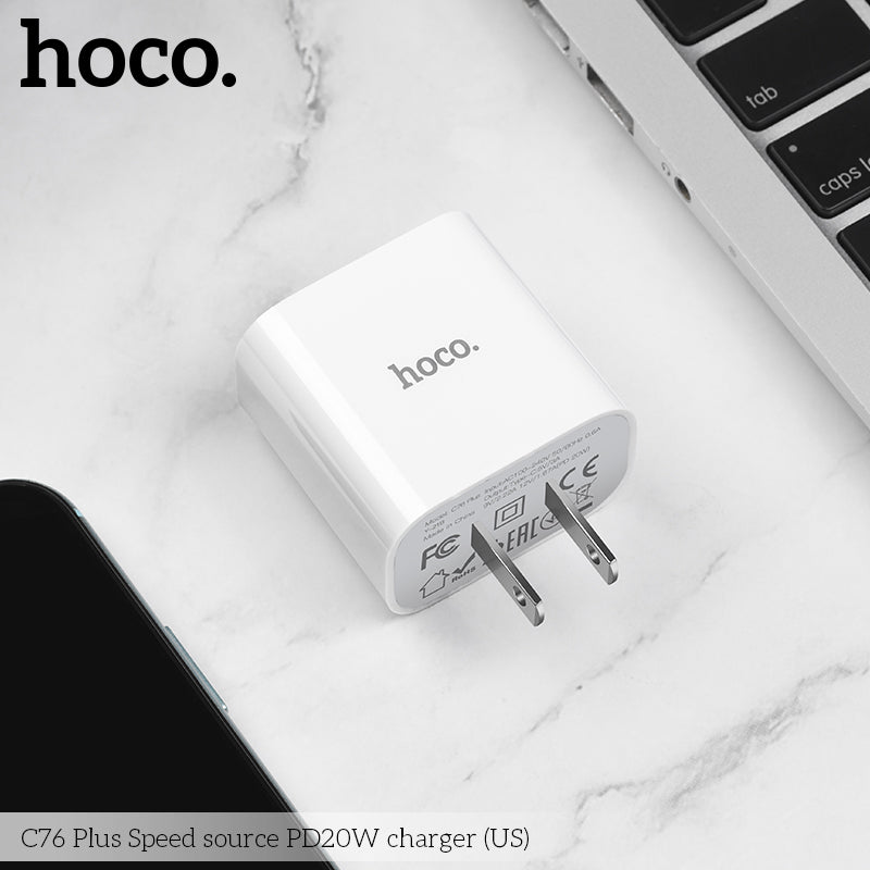 HOCO C76 Plus Fast Charger PD3.0 Type-C PD20W