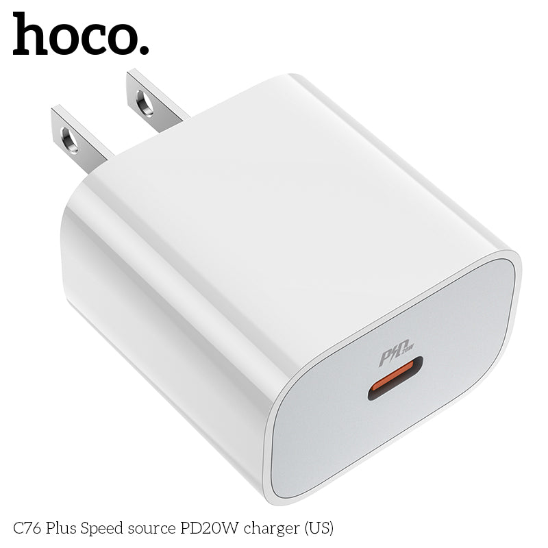 HOCO C76 Plus Fast Charger PD3.0 Type-C PD20W