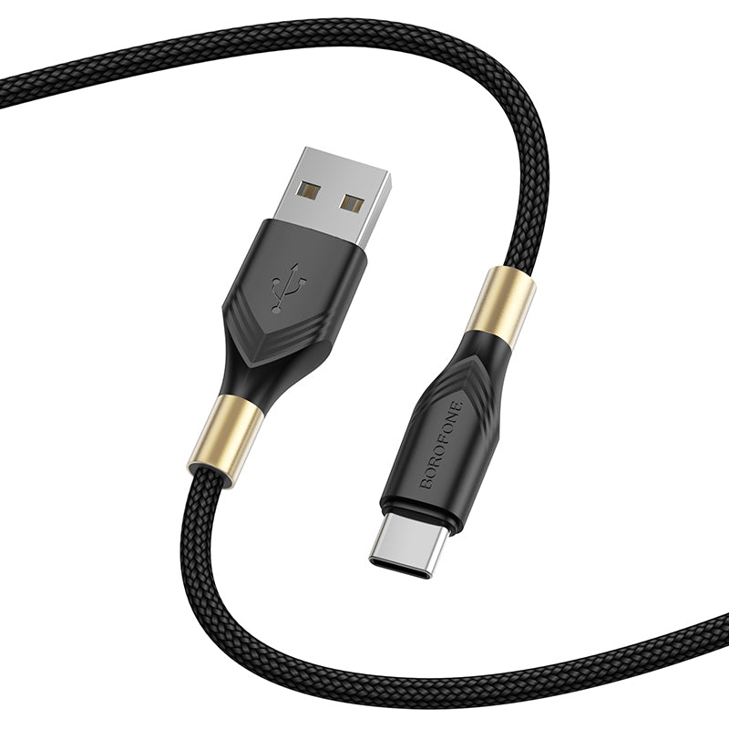 BOROFONE BX92 USB-A to Type-C 2.4A Charging Data Cable 1m