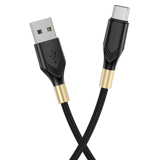 HOCO BOROFONE BX92 USB-A to Type-C 2.4A Charging Data Cable 1m