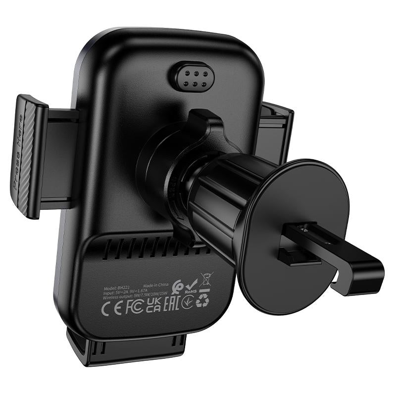 BOROFONE BH221 Wireless Fast Charging Car Holder for Air Outlet