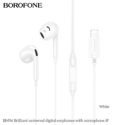 HOCO BOROFONE BM96 Lightning Wire-Controled Digital Earphones with Microphone