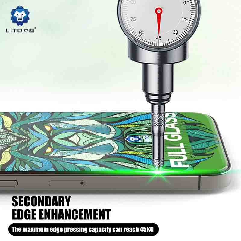 LITO D+ MAX CLEAR Strong Super Full Tempered Glass Screen Protector 1 piece for iPhone (Apple)