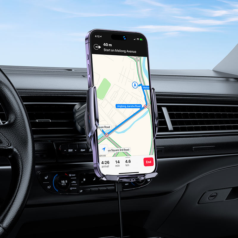 HOCO CA202 Plus Wireless Charging Car Holder for Air Outlet