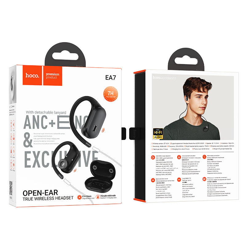 HOCO EA7 Open-Ear TWS ANC+ENC Wireless Earphones