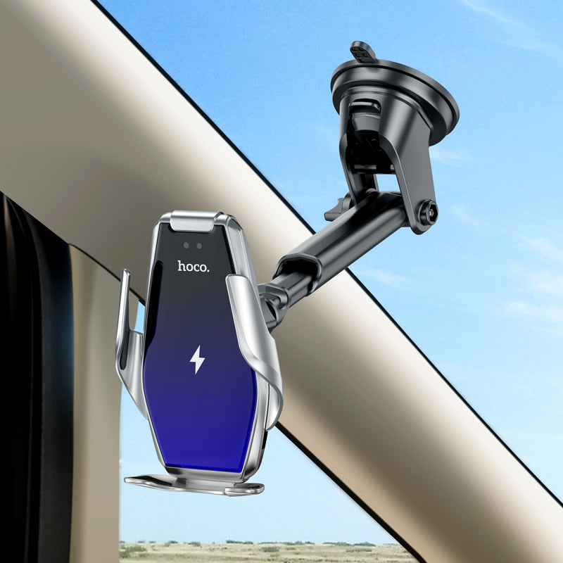 HOCO S14 Automatic Induction Wireless Charging Car Holder for Air Outlet/Centre Console/Windshield