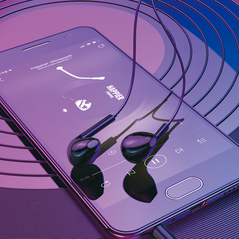 HOCO M101 Max 3.5mm Jack Wire-Controled Earphones with Microphone