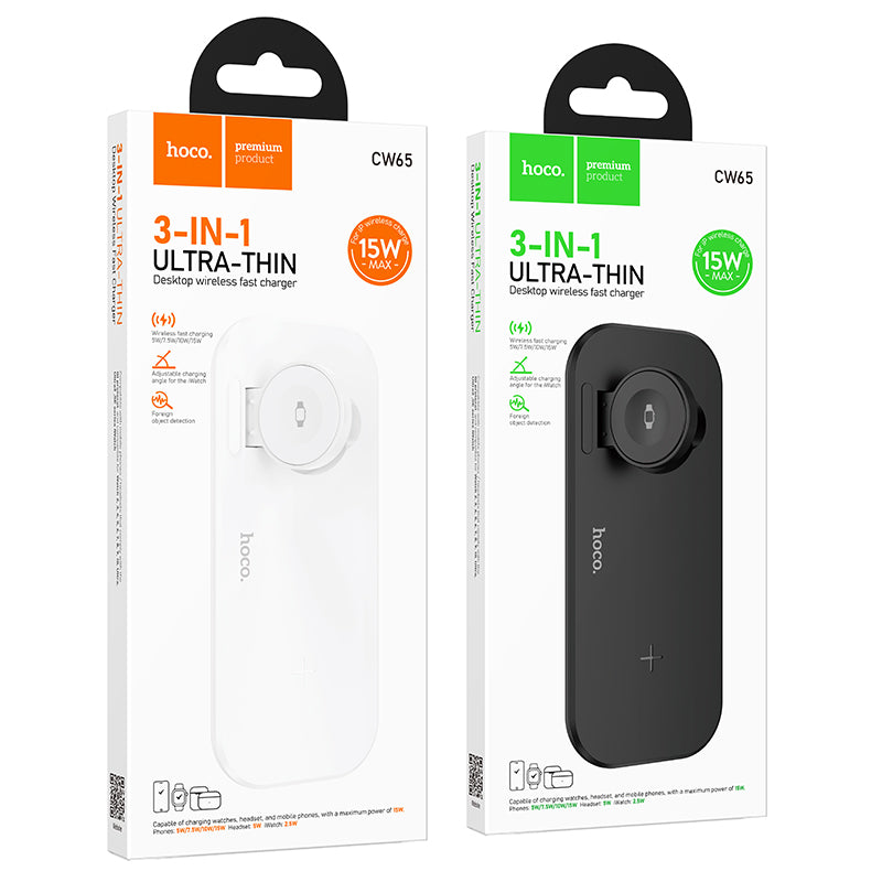 HOCO CW65 3-in-1 Wireless Charger