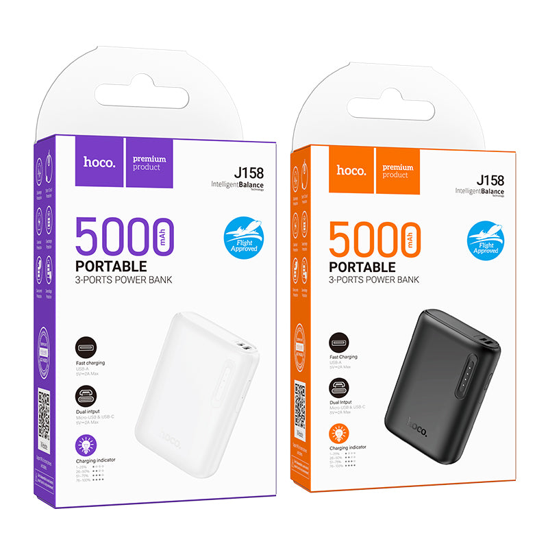 HOCO J158 5000mAh Power Bank (3C/CCC Certified) (A+)