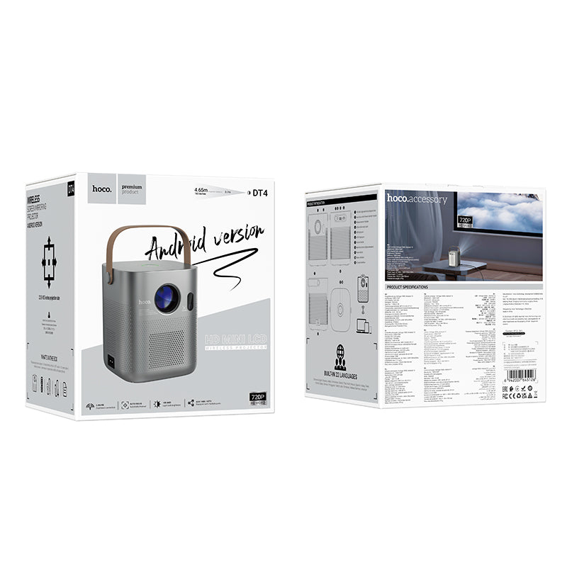 HOCO DT4 Smart Autofocus Projector (Android version 720P)