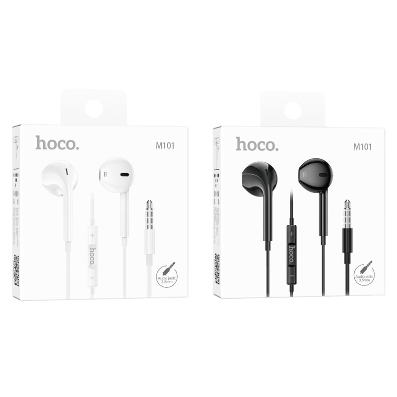 HOCO M101 Max 3.5mm Jack Wire-Controled Earphones with Microphone