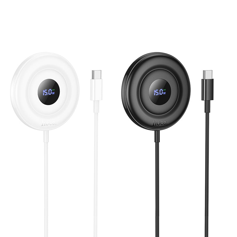 HOCO CW61 Magnetic Wireless Fast Charger with Digital Display