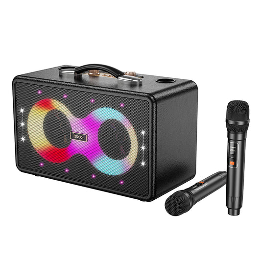 HOCO HA8 Portable Bluetooth Speaker with 2 Wireless Mic