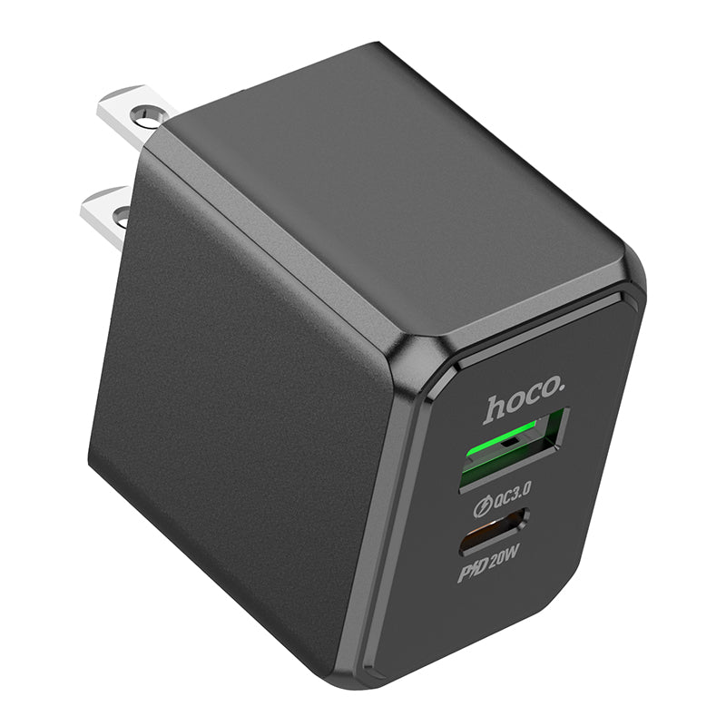HOCO CS14 PD20W + QC3.0 USB-A and Type-C Fast Charger