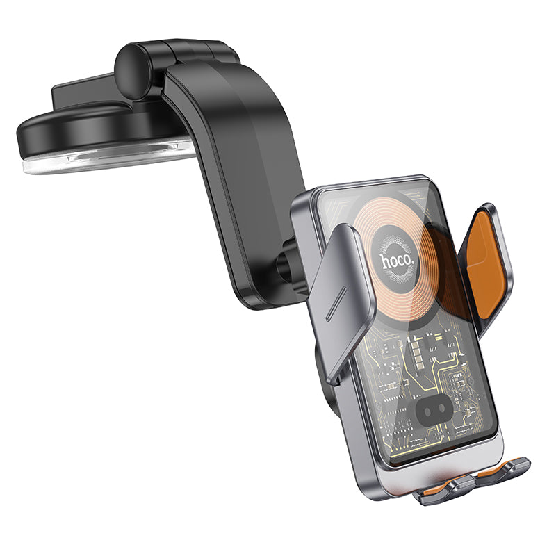 HOCO HW8 Transparent Wireless Fast Charging Car Holder for Dashboard