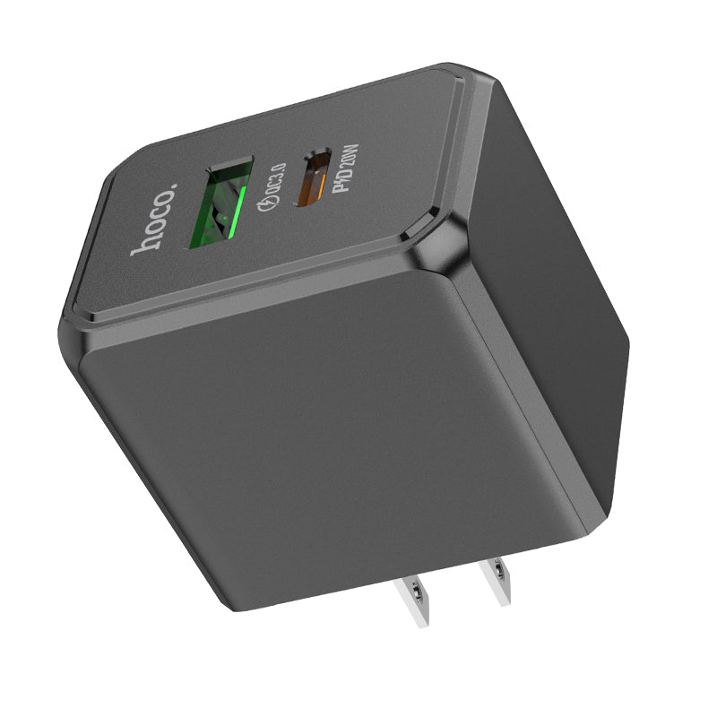 HOCO CS14 PD20W + QC3.0 USB-A and Type-C Fast Charger