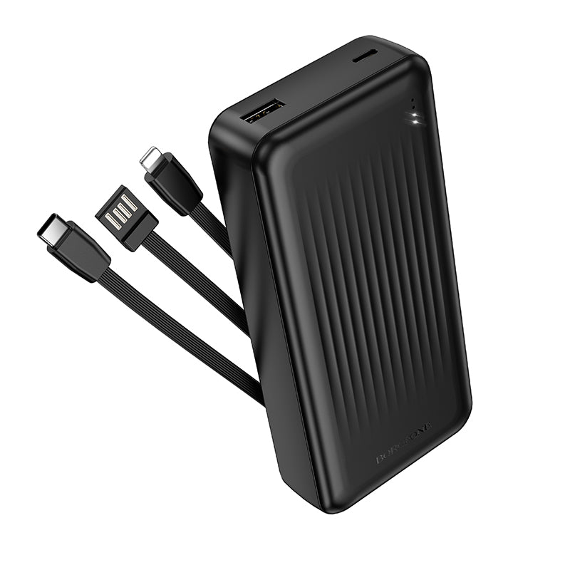 HOCO BOROFONE BJ79A 20000mAh Power Bank with 3 Cables(USB-A+Type-C+Lightning) (3C/CCC Certified) (A+)