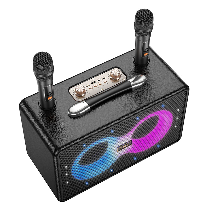 HOCO HA8 Portable Bluetooth Speaker with 2 Wireless Mic