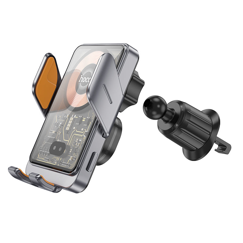 HOCO HW7 Transparent Wireless Fast Charging Car Holder for Air Outlet