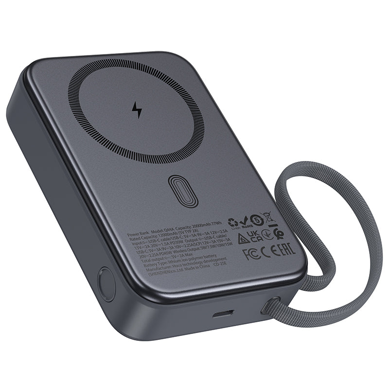 HOCO Q44A PD40W 20000mAh MagSafe Magnetic Wireless Charging Power Bank with Cable (3C/CCC Certified) (A+)