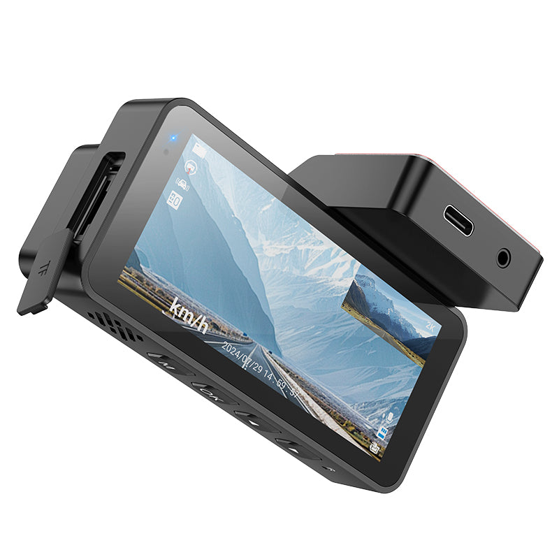 HOCO DV12 Driving Recorder with Rear Camera, 2K Screen & GPS