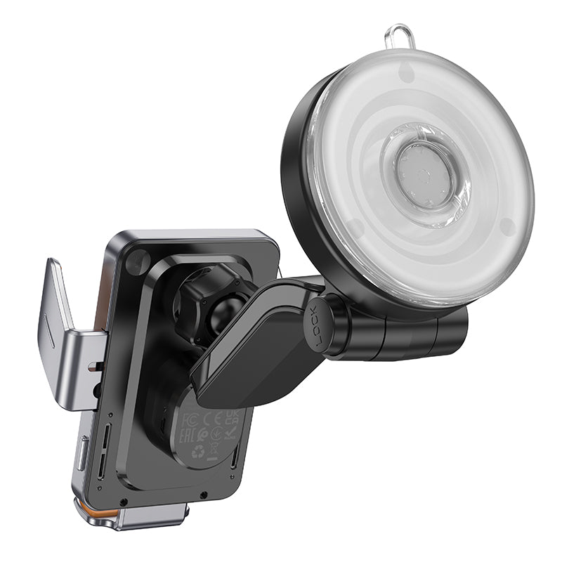 HOCO HW8 Transparent Wireless Fast Charging Car Holder for Dashboard