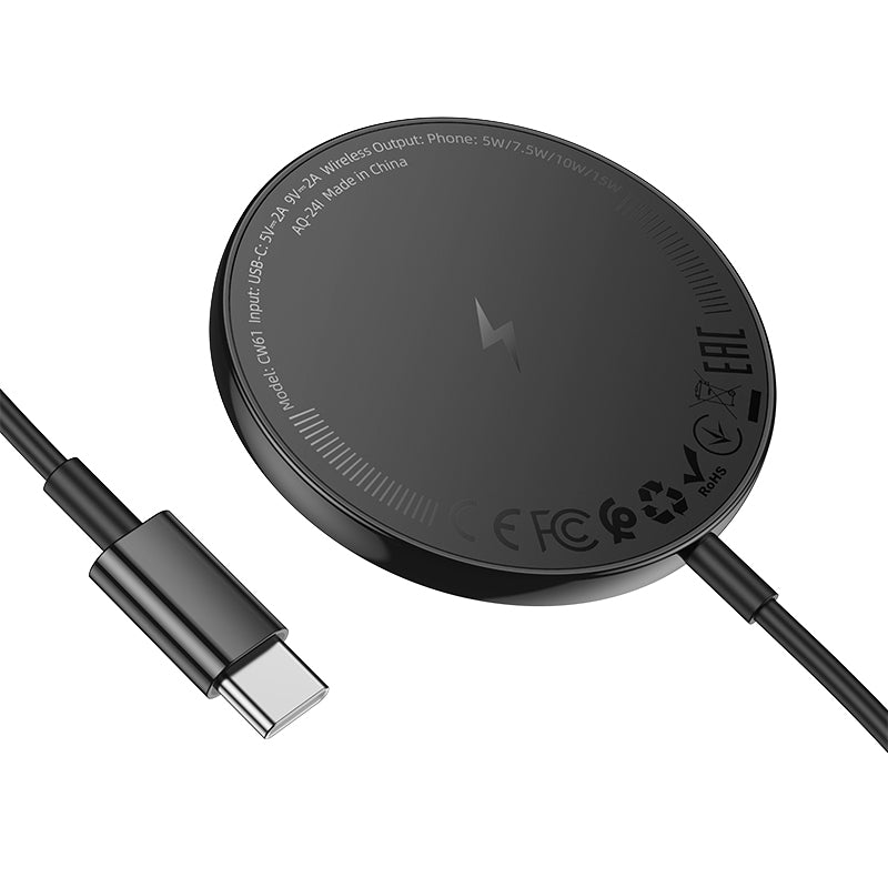 HOCO CW61 Magnetic Wireless Fast Charger with Digital Display