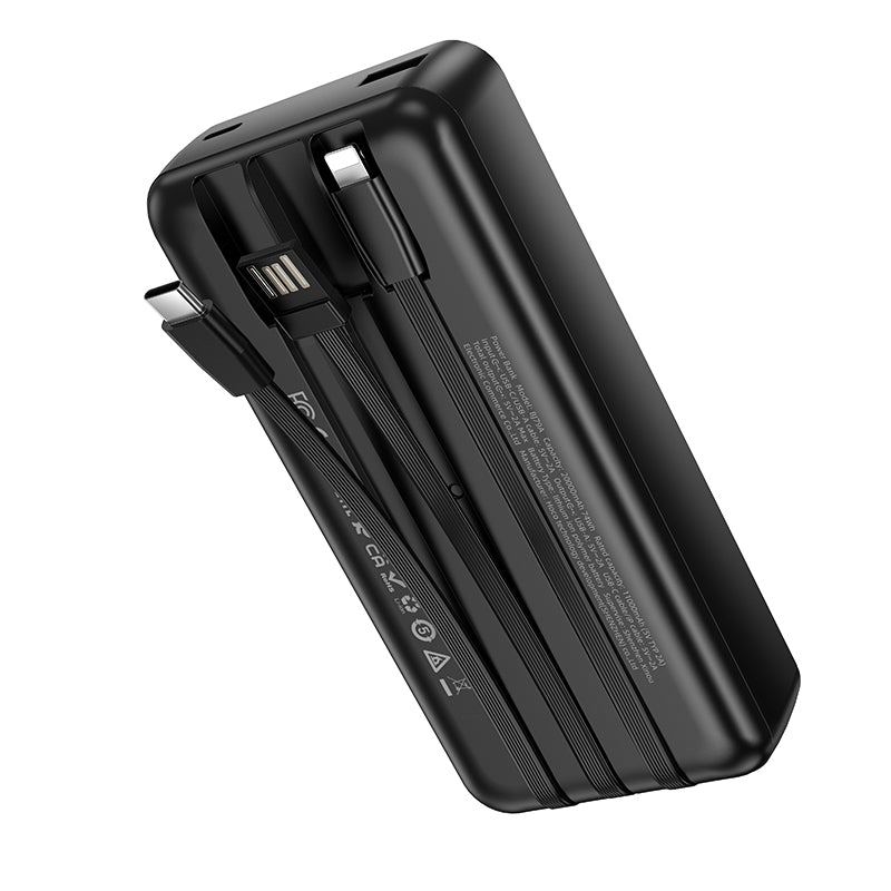 HOCO BOROFONE BJ79A 20000mAh Power Bank with 3 Cables(USB-A+Type-C+Lightning) (3C/CCC Certified) (A+)