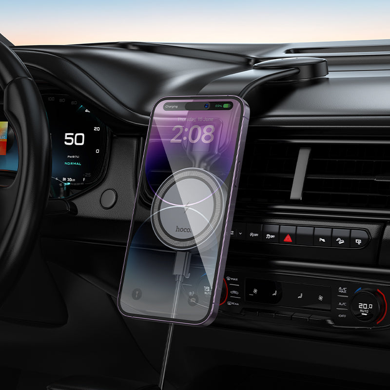 HOCO HW29 Wireless Fast Charging Car Holder for Dashboard