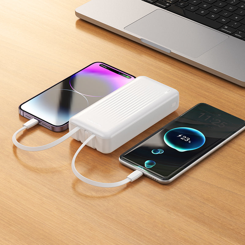 HOCO BOROFONE BJ79A 20000mAh Power Bank with 3 Cables(USB-A+Type-C+Lightning) (3C/CCC Certified) (A+)