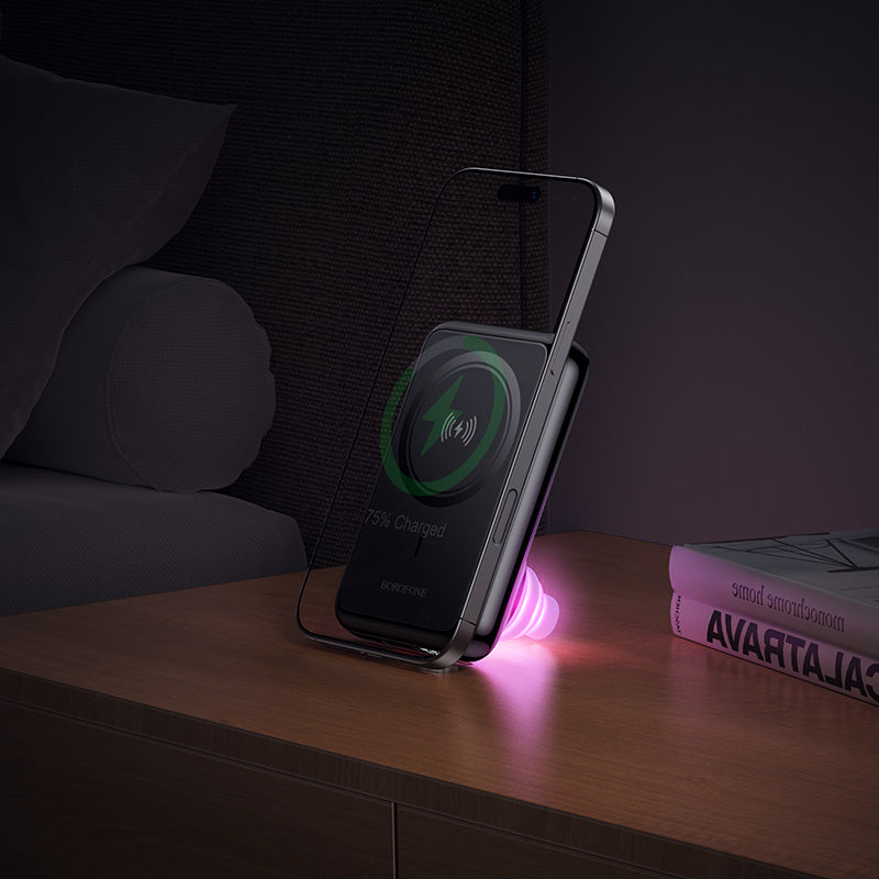 HOCO BOROFONE BJ83 10000mAh 22.5W + PD20W Wireless Charging Power Bank with Stand