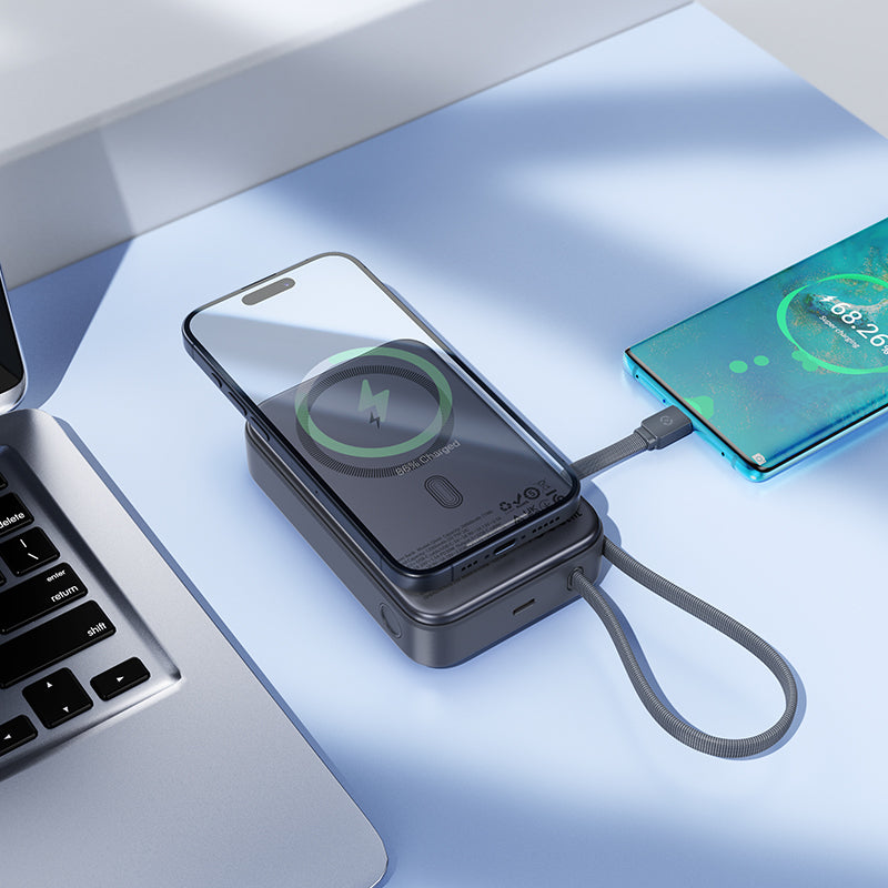 HOCO Q44A PD40W 20000mAh MagSafe Magnetic Wireless Charging Power Bank with Cable (3C/CCC Certified) (A+)