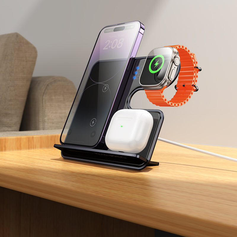 HOCO CQ19 3-in-1 Wireless Charging Dock