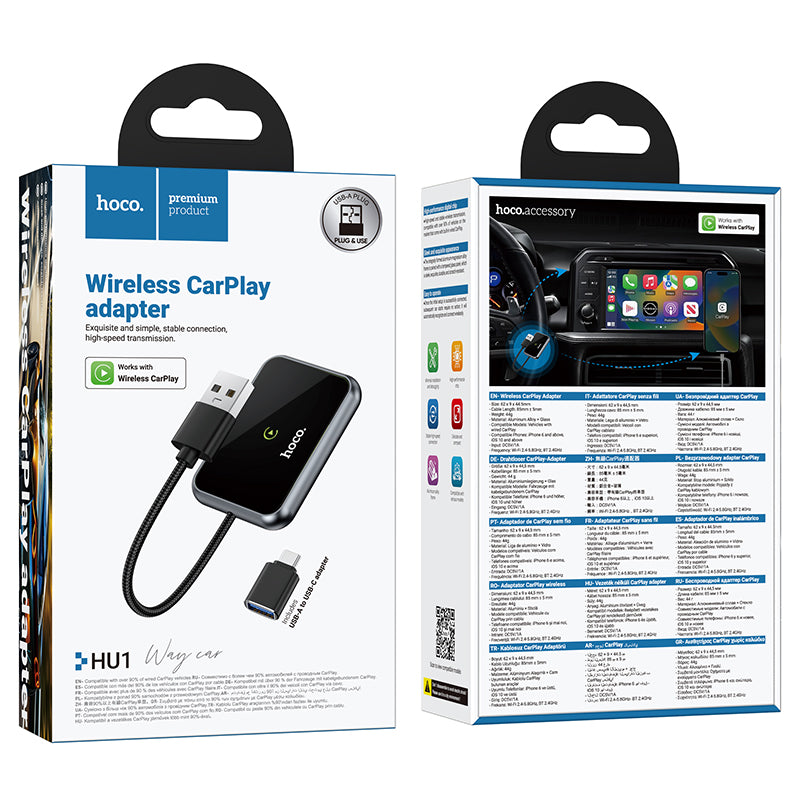 HOCO HU1 Car Wireless CarPlay/Android Auto Adapter