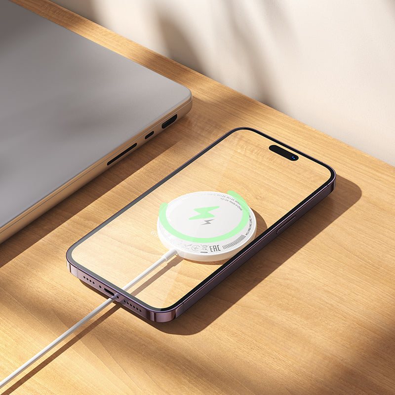 HOCO CW61 Magnetic Wireless Fast Charger with Digital Display