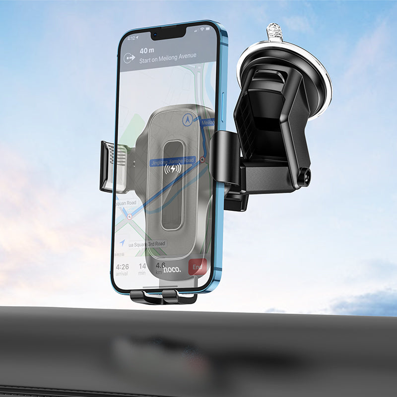 HOCO HW3 Wireless Charging Car Holder for Dashboard