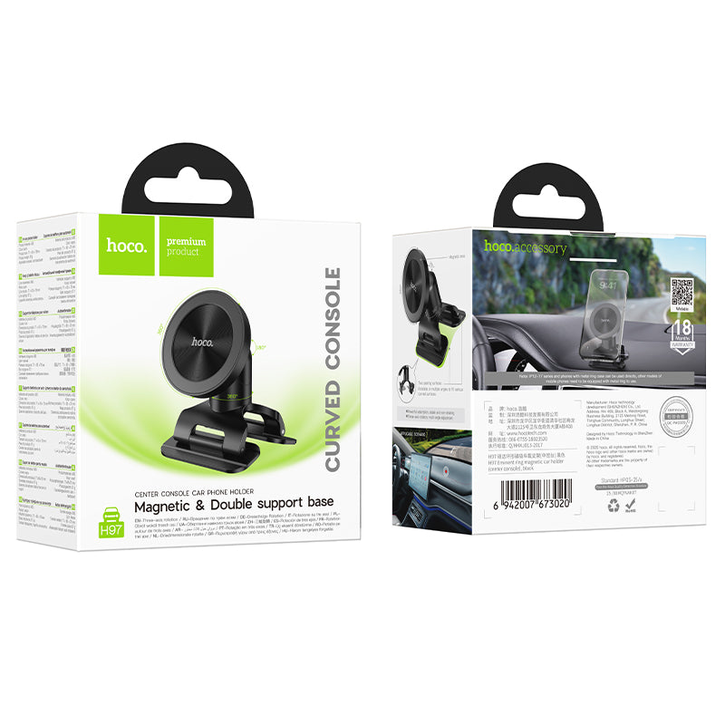 HOCO H97 Ring Magnetic Phone Holder for Center Console