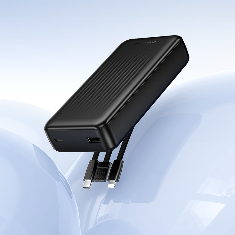 HOCO BOROFONE BJ79A 20000mAh Power Bank with 3 Cables(USB-A+Type-C+Lightning) (3C/CCC Certified) (A+)