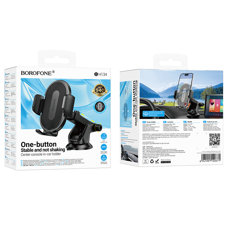 HOCO BOROFONE BH134 Push-type Car Holder for Center Console