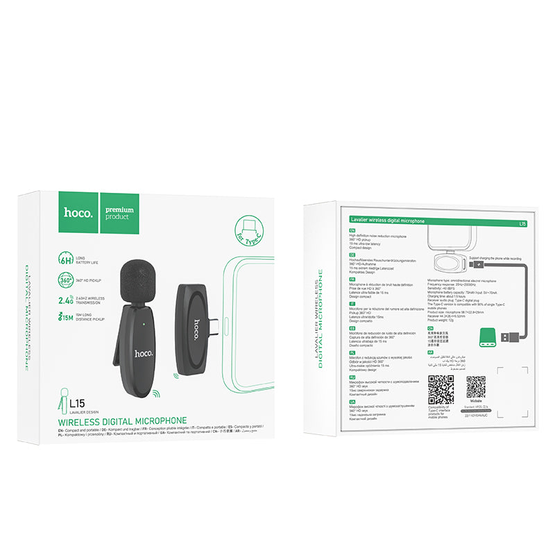 HOCO L15 Wireless Digital Microphone
