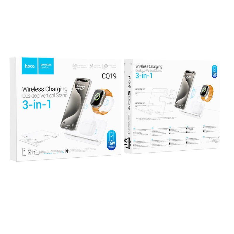 HOCO CQ19 3-in-1 Wireless Charging Dock