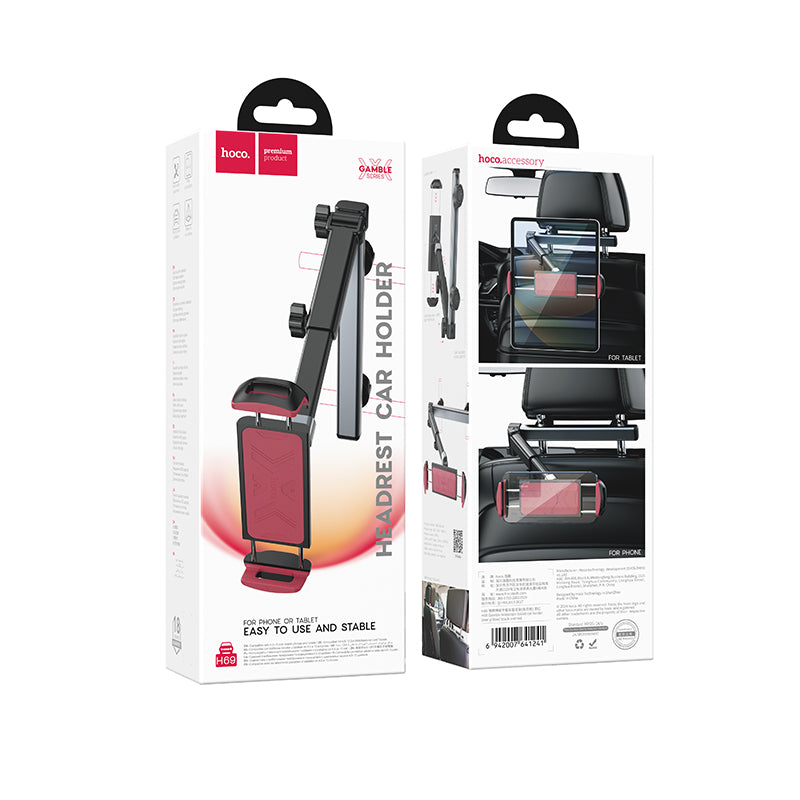 HOCO H69 Car Rear Pillow Telescopic Tablet Holder