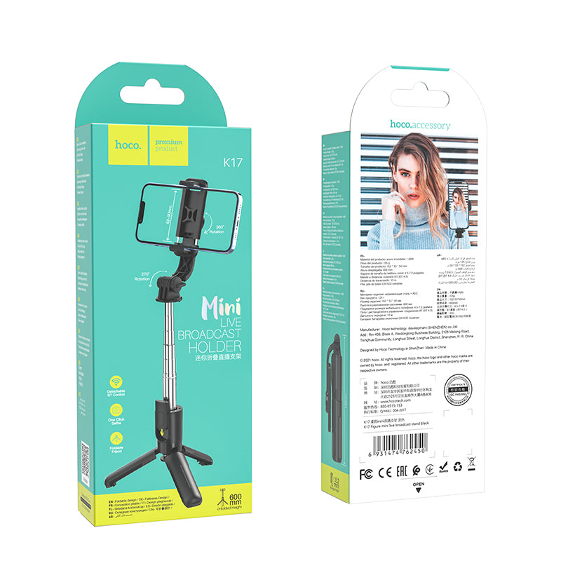 HOCO K17 Mini Live Broadcast Holder Selfie Stick Tripod