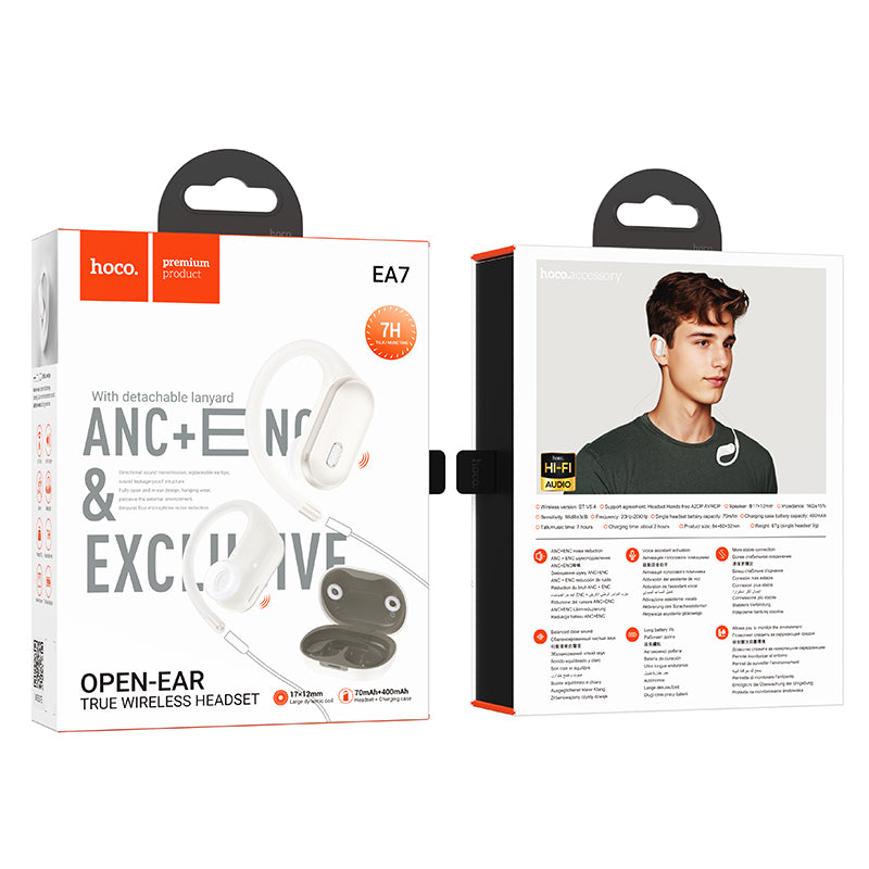 HOCO EA7 Open-Ear TWS ANC+ENC Wireless Earphones