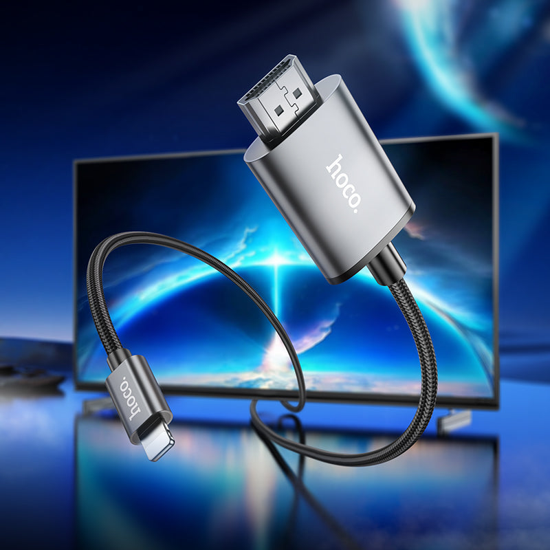 HOCO UA27 Lightning to HDMI Cable 1080p HD 2m