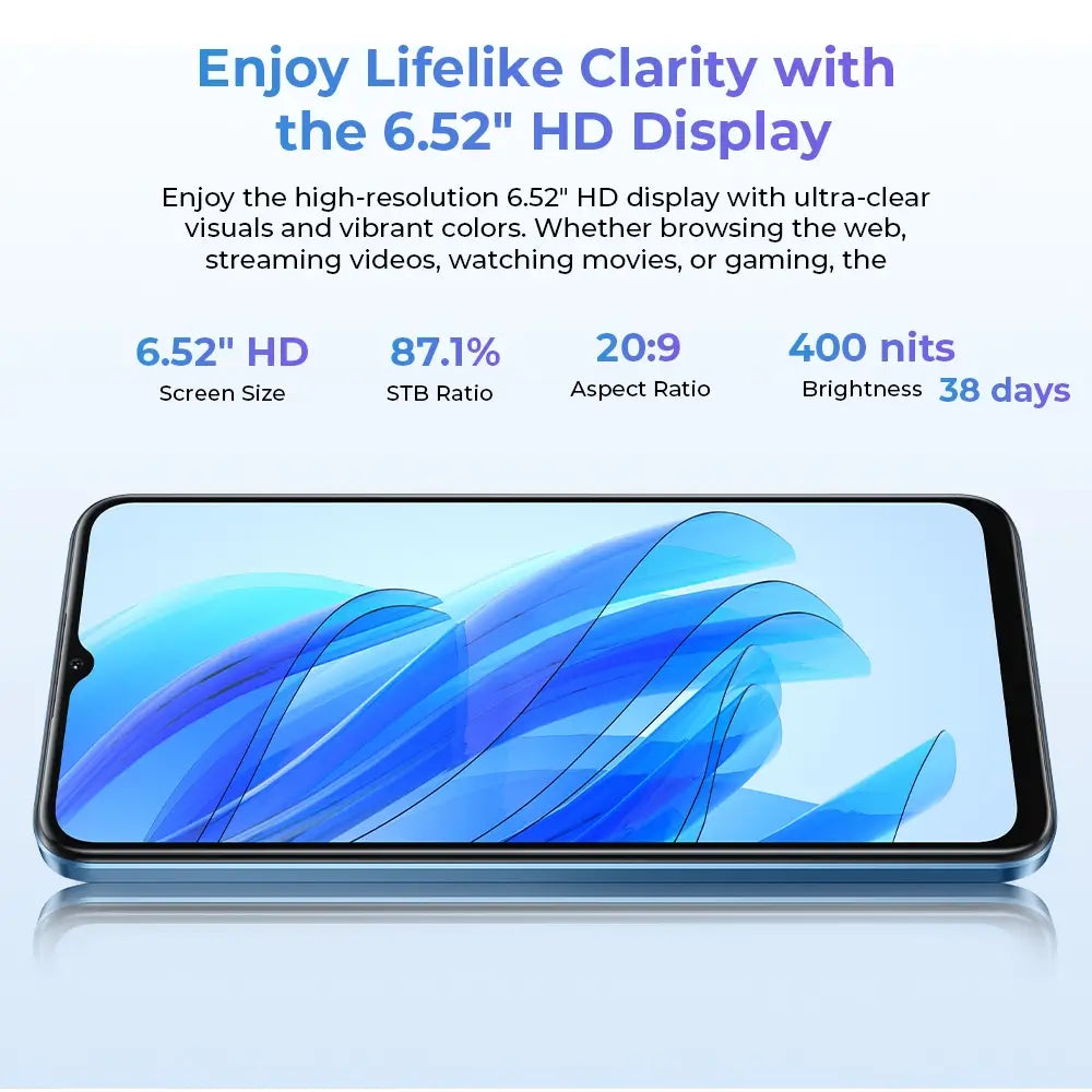 OUKITEL C57s SmartPhone(8GB+64GB)4300mAh Battery 9.4mm Ultra-thin Body